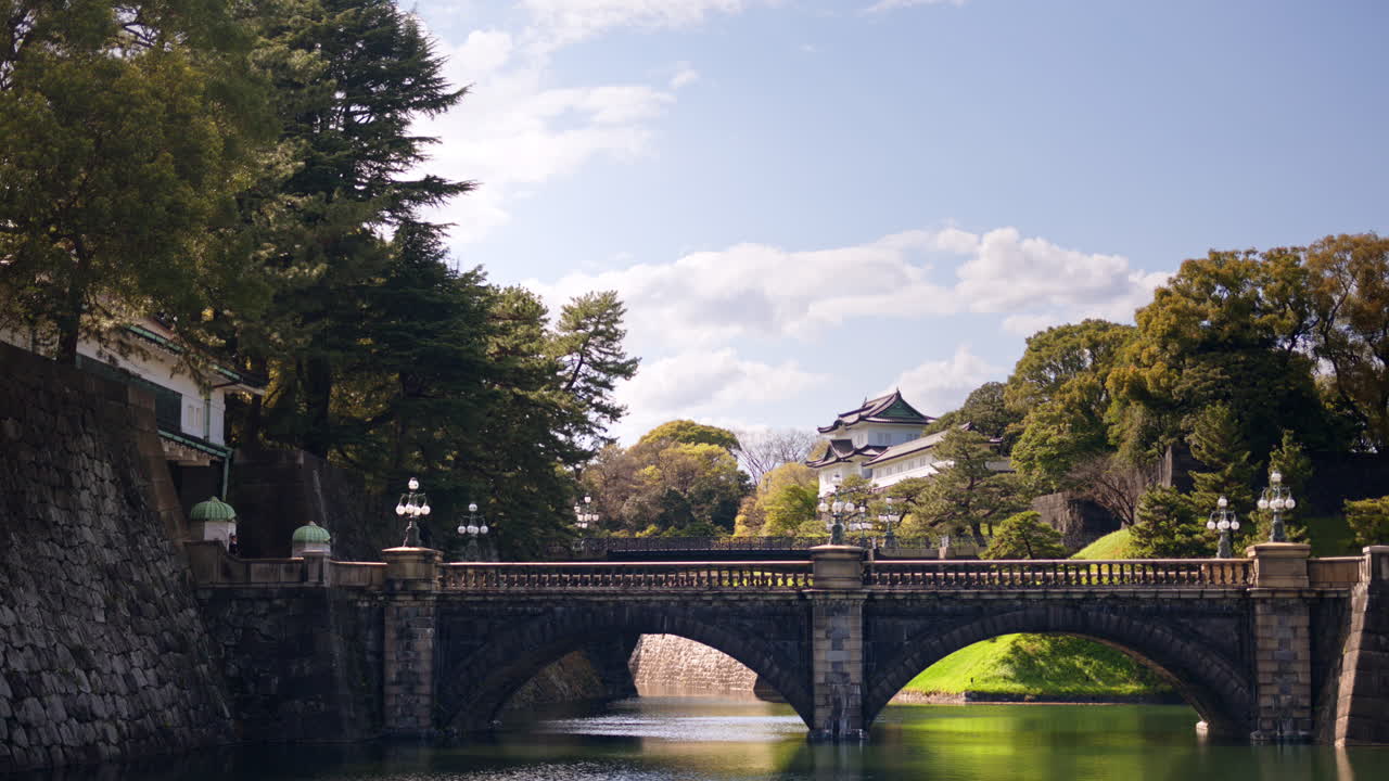 View of the Seimon Ishibashi bridge in Chiyoda, Tokyo, Japan