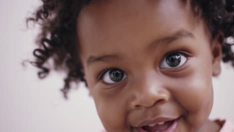 smiling baby girl portrait