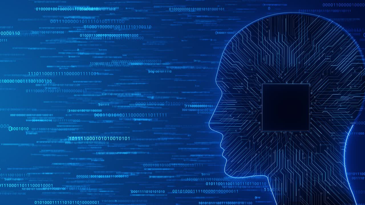 Digital brain human heads matrix artificial intelligence humanoid head chatgpt ai digital brain 3d