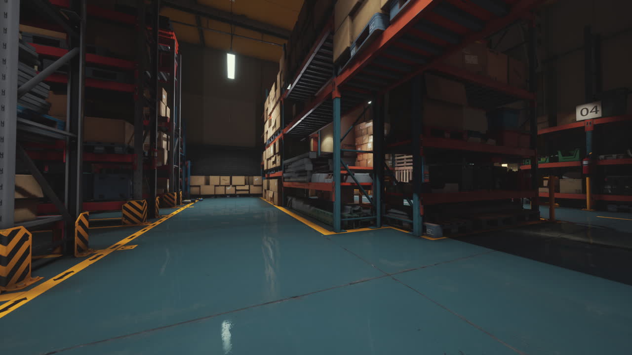 almacenamiento en almacén de una tienda de mercancías al por menor