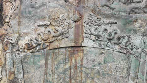 ancient chinese stone carving art ancient walls of imperial citadel of thang long