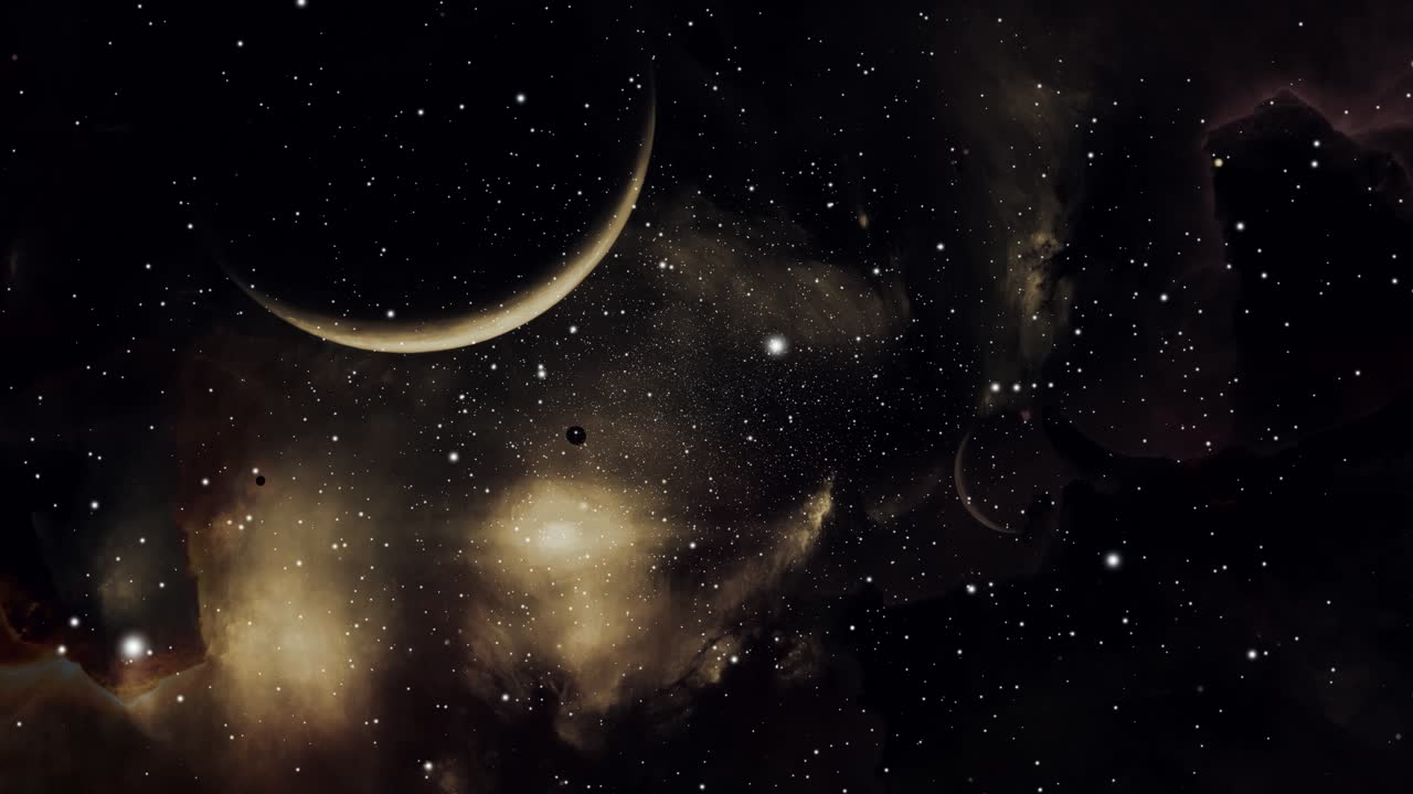 una nube de nebulosas y una estrella brillante en el centro del universo