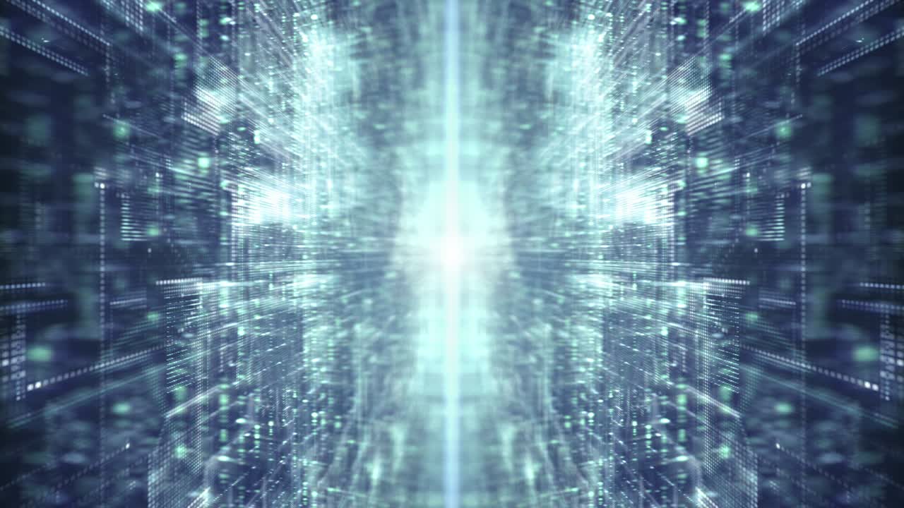 Futuristic Matrix Cyber Environment