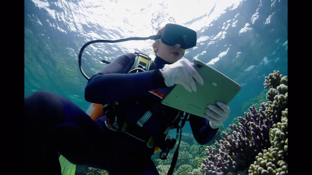 Underwater Coral Reef Research