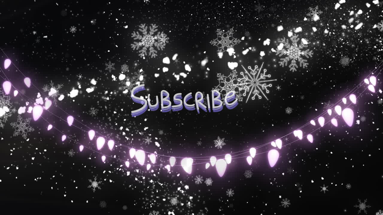 animación del texto de suscripción y los puntos en fondo negro