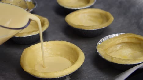 eggwash milk tarts baked side view