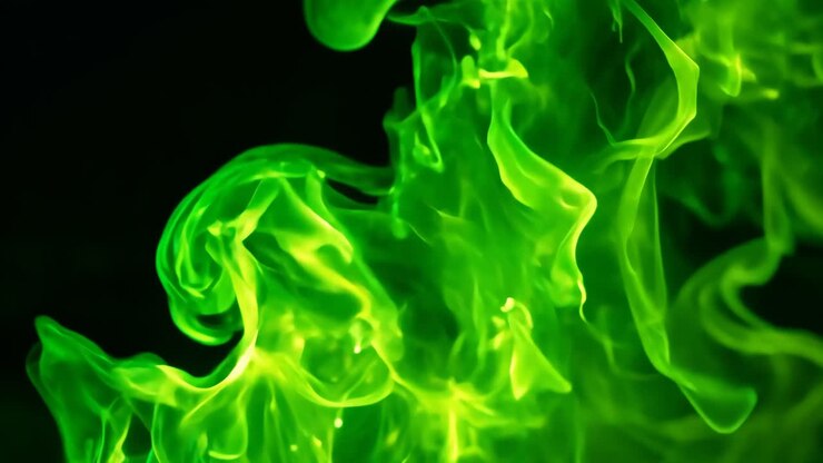 Abstract Green Smoke