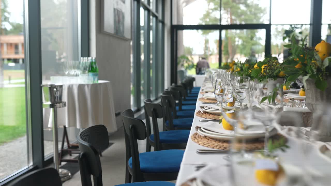 우아한 야외 저녁 파티