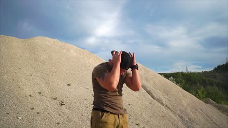 man in a quarry