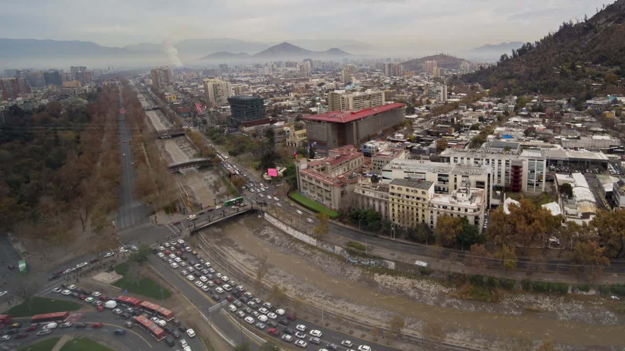 timelapse de la mañana en santiago chile