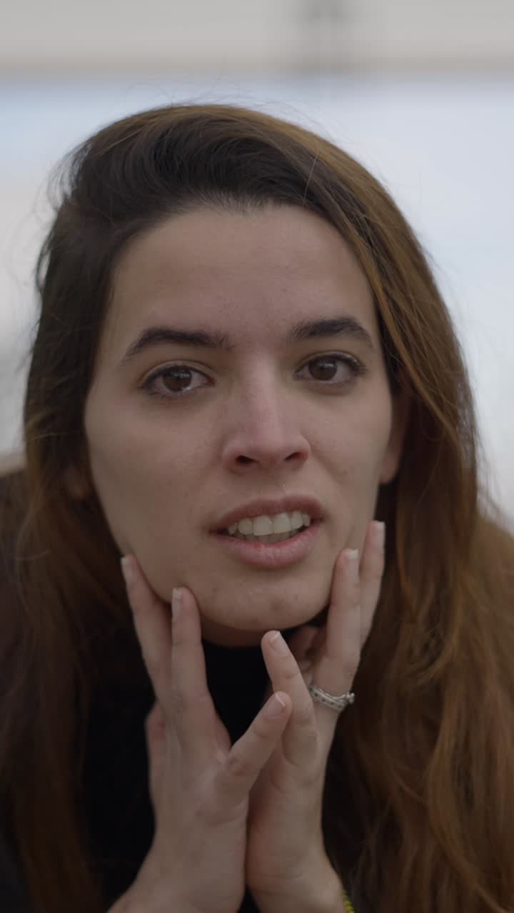 Candid Portraits of a Young Woman with Diverse Expressions