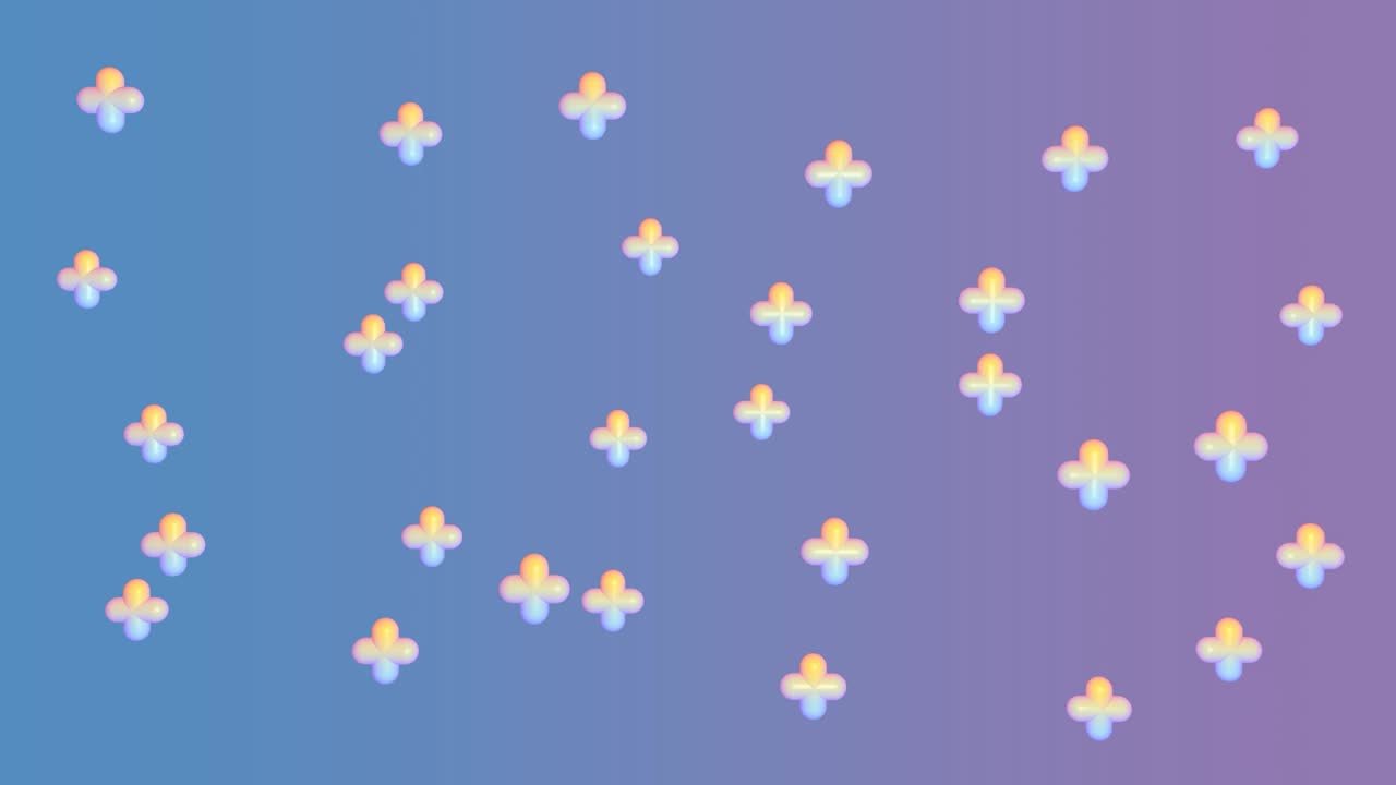 밝고 미니멀한 3d 배경 애니메이션, 추상적인 애니메이션