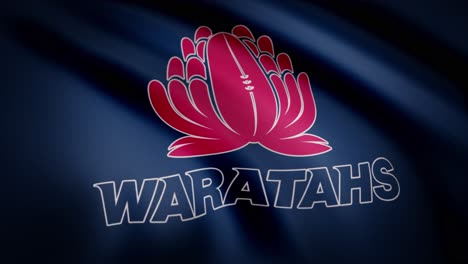 waratahs rugby logo on flag