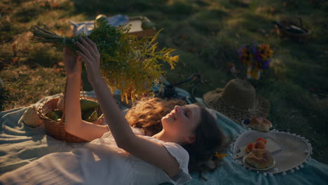young dreamer resting in nature’s embrace