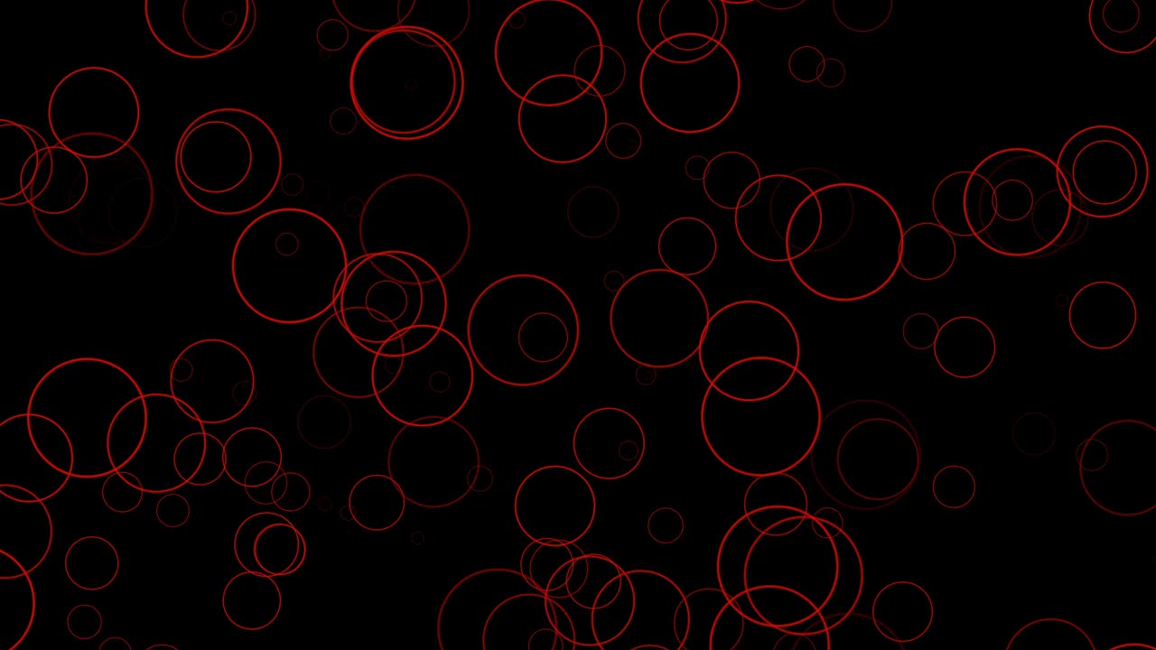 fondo negro con círculos móviles