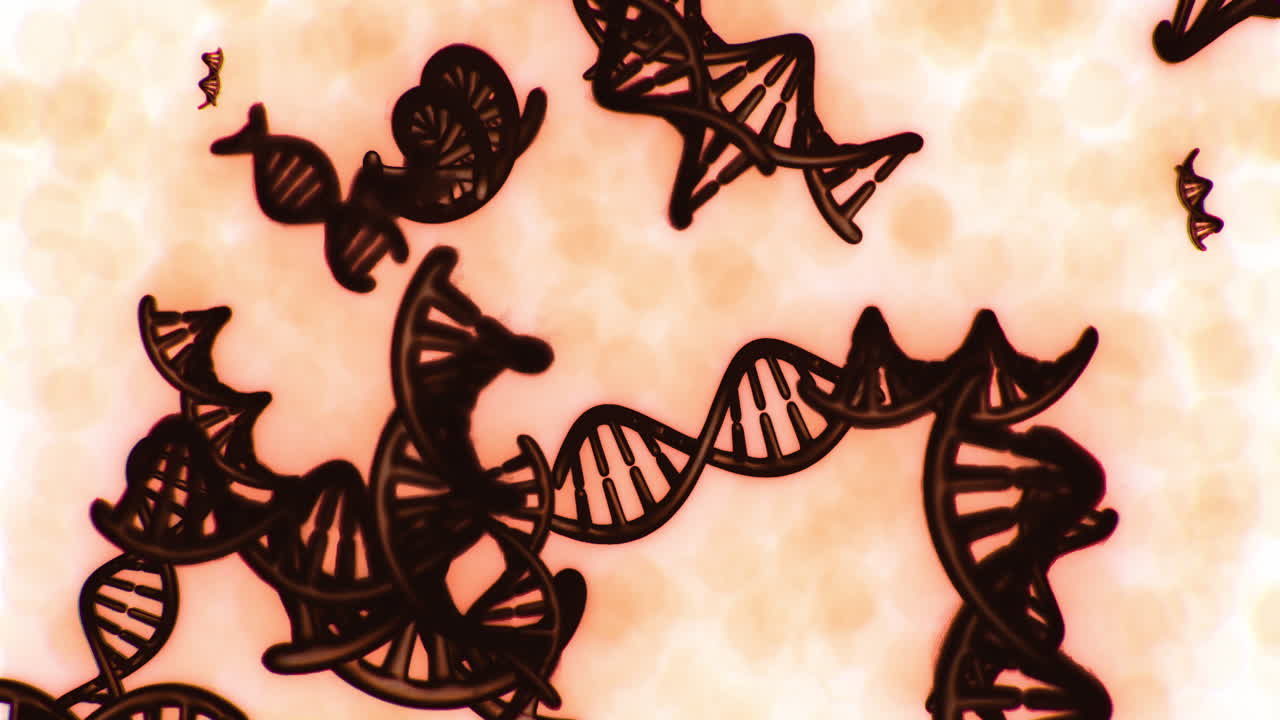 Intricate micro view of dna strands showcasing their elegant structure