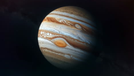 the majestic planet jupiter in space
