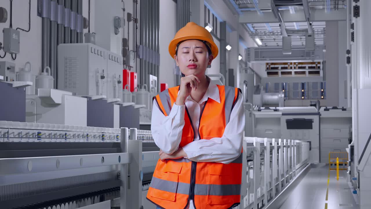 Female Engineer in Factory Setting