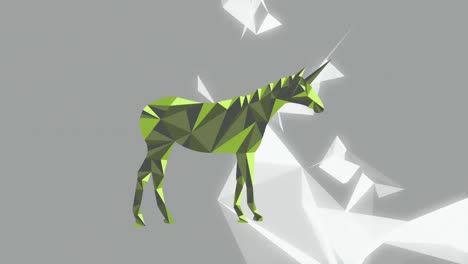 abstract geometric unicorn