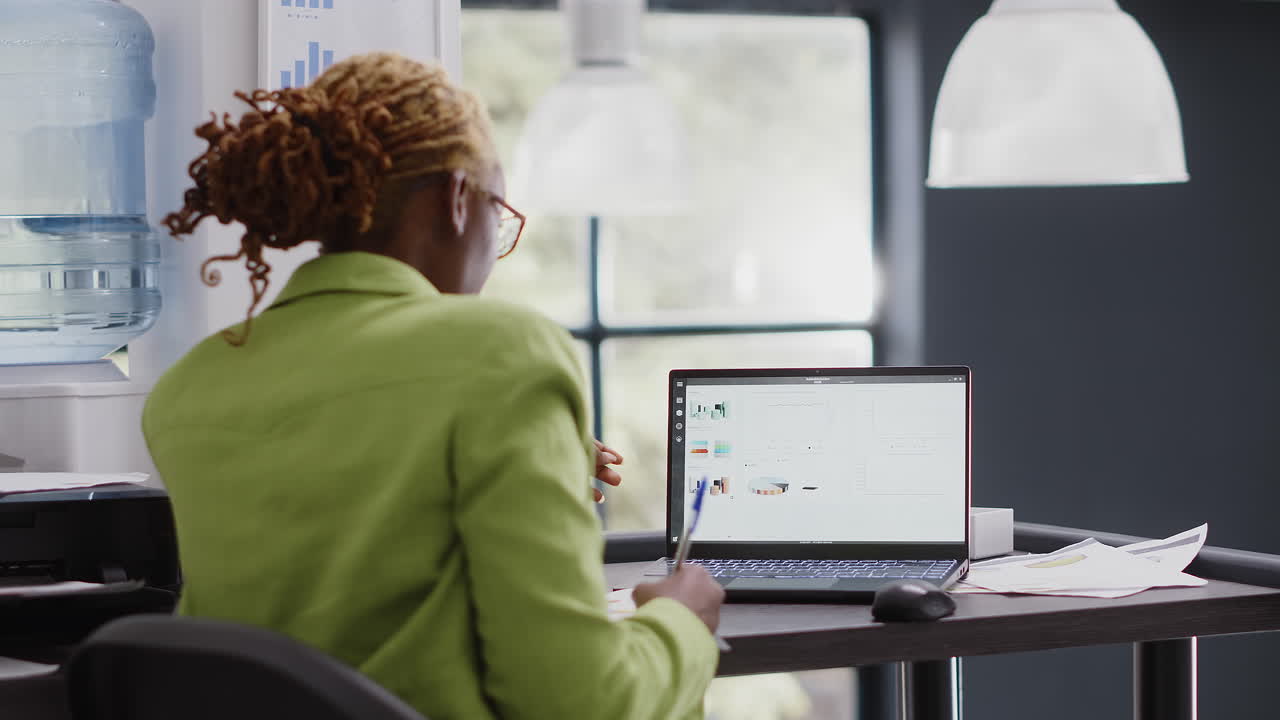 Businesswoman working in office