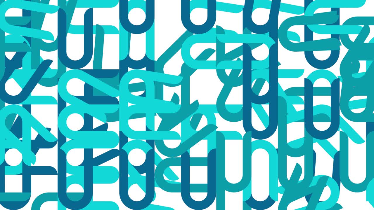 u forma reflejada y girada.