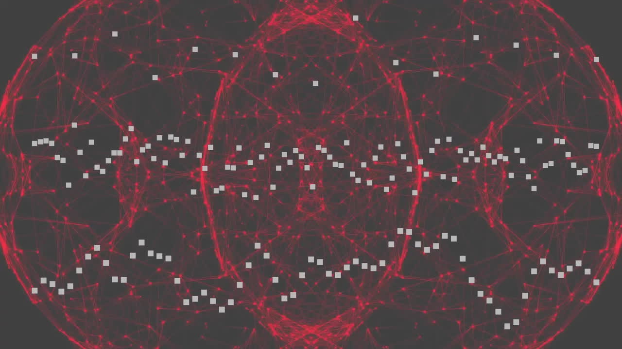 animación de formas que se mueven sobre un fondo verde