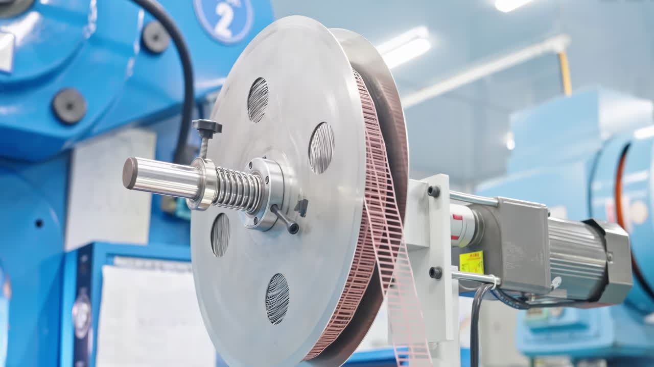 Production workshop Technology industrial automation, factory Environment assembling electronic components on an automated high-tech production line in a modern manufacturing facility