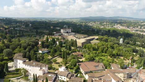 vista aérea del fuerte belvedere en florencia, italia