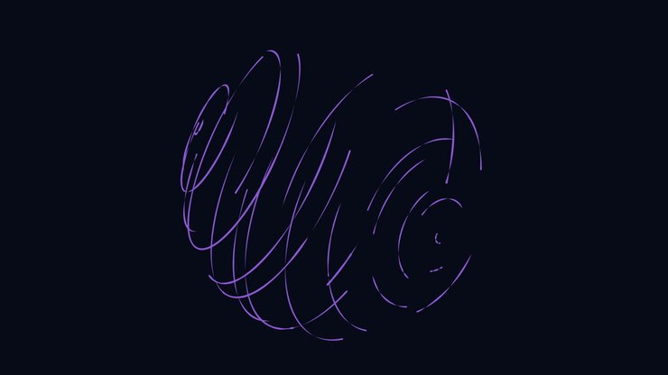 interpretation von schallwellen mit kreisförmigen linienmustern oder grafisches designelement