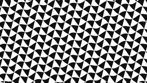 patrón de video gráfico 2d con efecto de onda, que gira hacia la izquierda