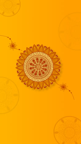 motion graphic of flat raksha bandhan concept