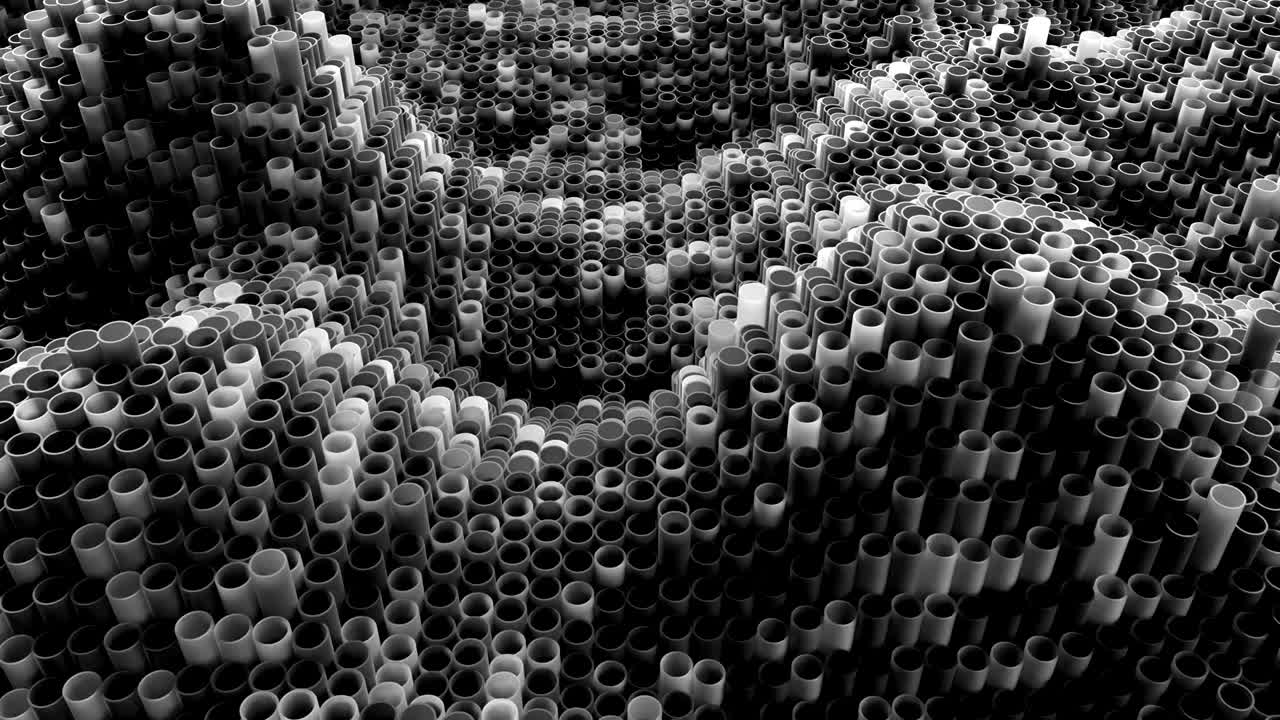 4k 추상 유리 튜브