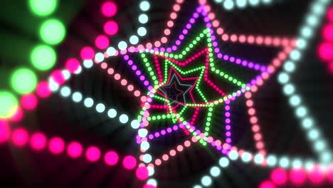 motion colorful neon stars 2