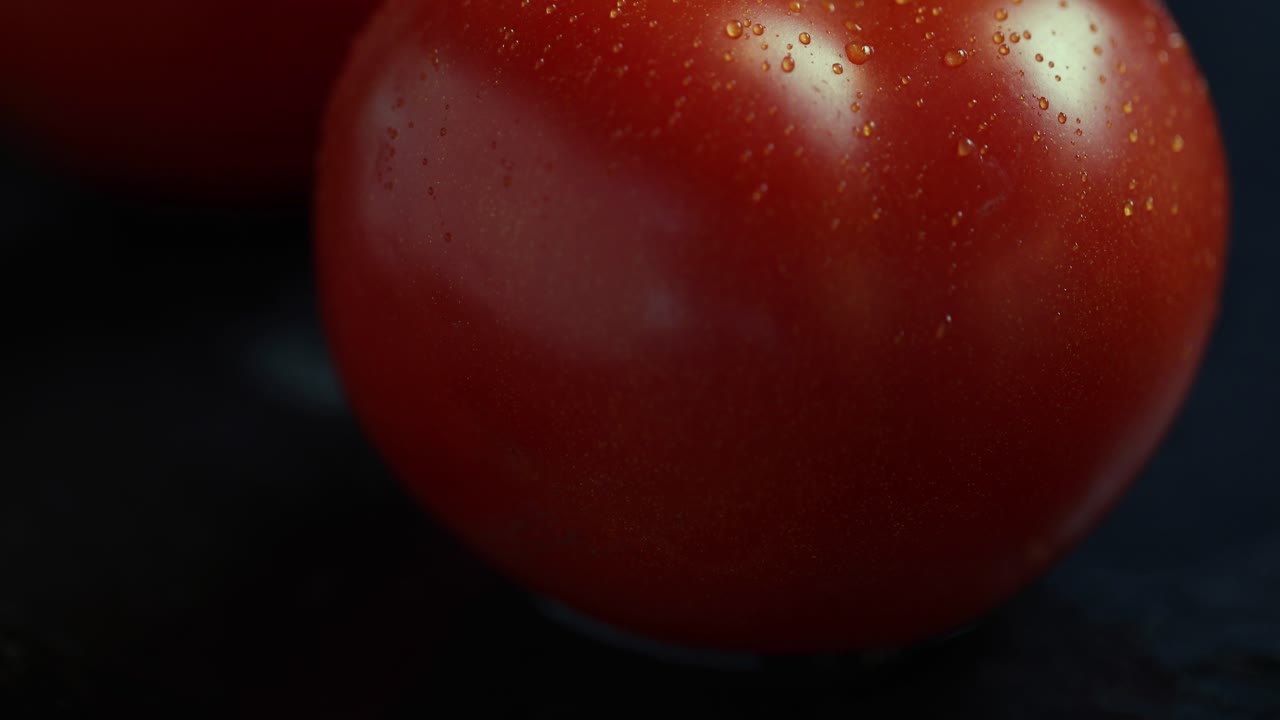 신선하고 은 토마토의 클로즈업