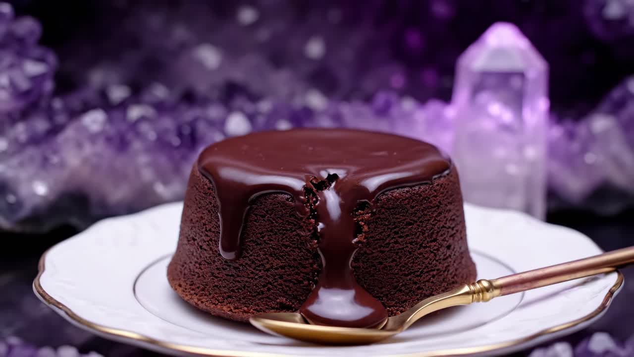 Chocolate Lava Cake with Melted Chocolate Topping