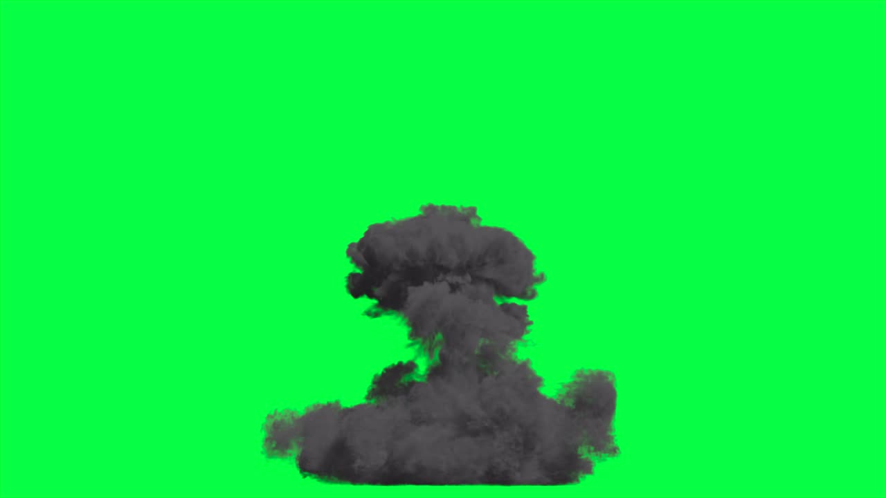 efecto de explosión en pantalla verde