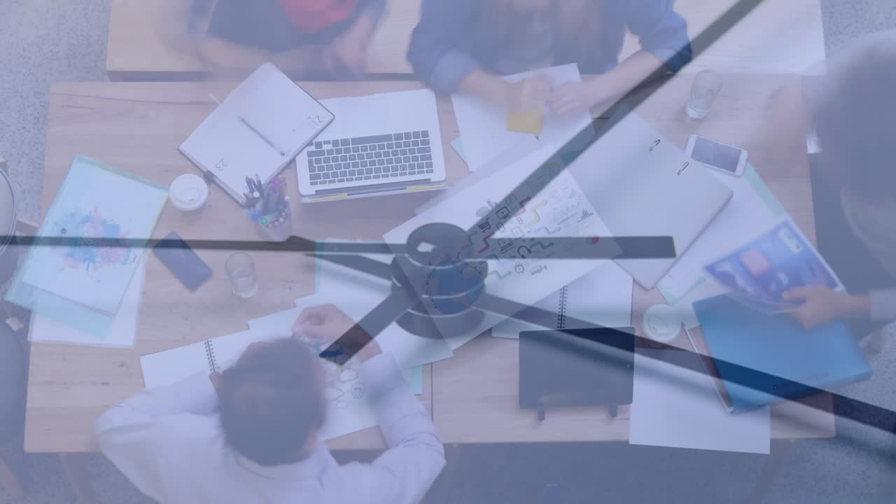 바쁜 사무실 에서 일 하는 사람 들