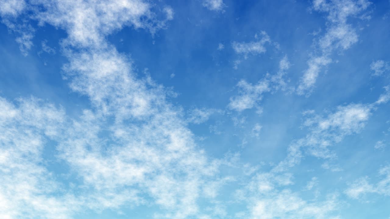 간단한 구름 이동 알파 채널과 함께 파란 하늘 애니메이션
