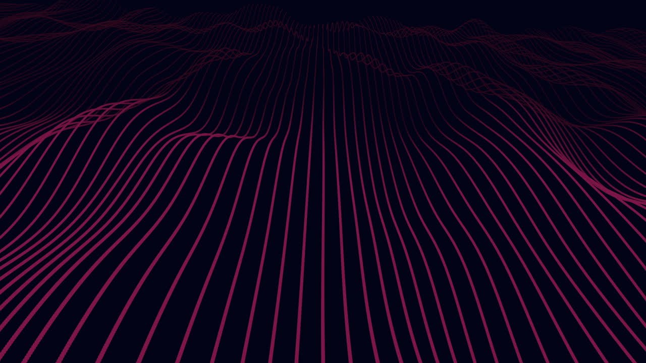 3D rendering of a soothing wavy line pattern in pink and purple hues. The pink lines dominate the design, creating a visually appealing and calming aesthetic