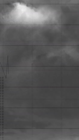 animación del procesamiento de datos a través de nubes