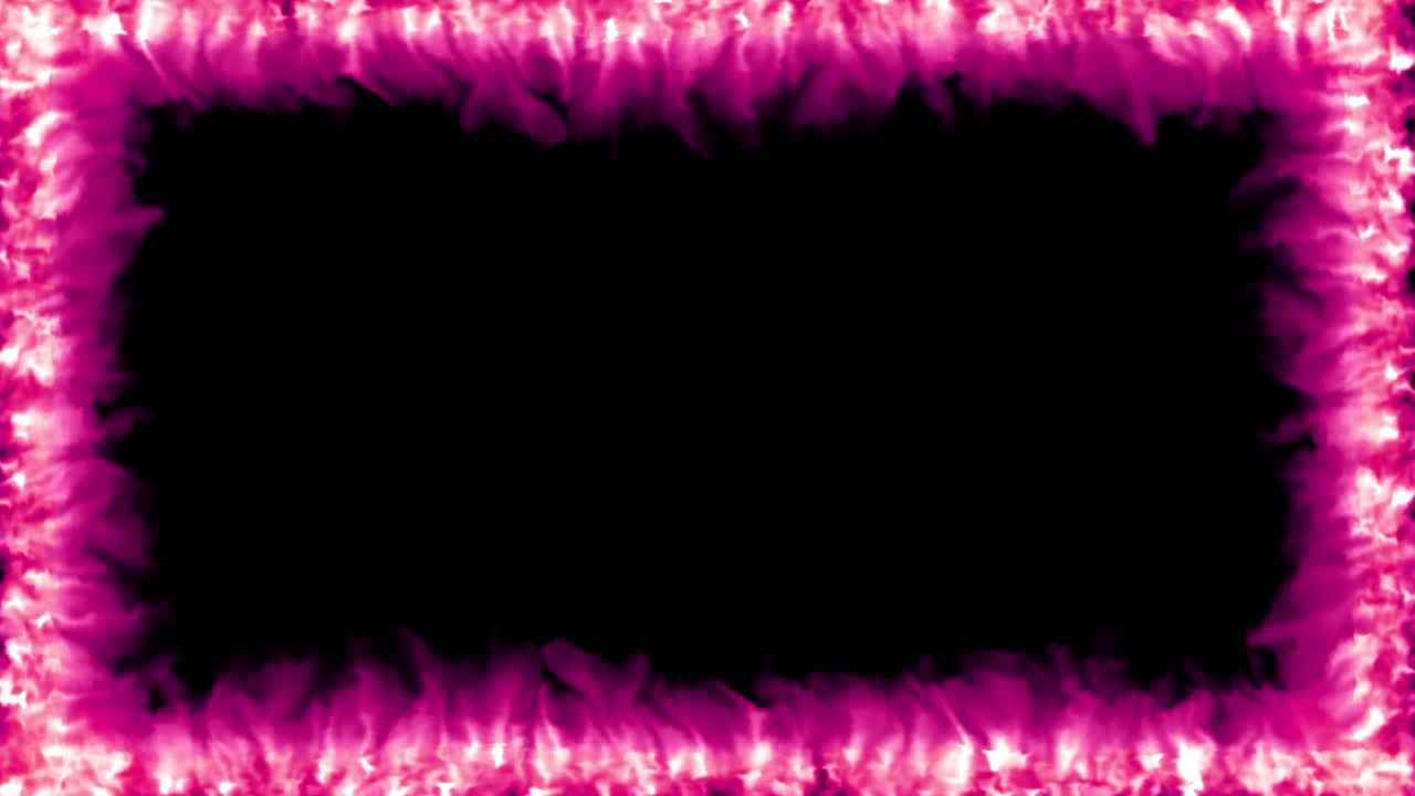 불 불꽃 경계 오버레이 뜨거운 열 효과 4k