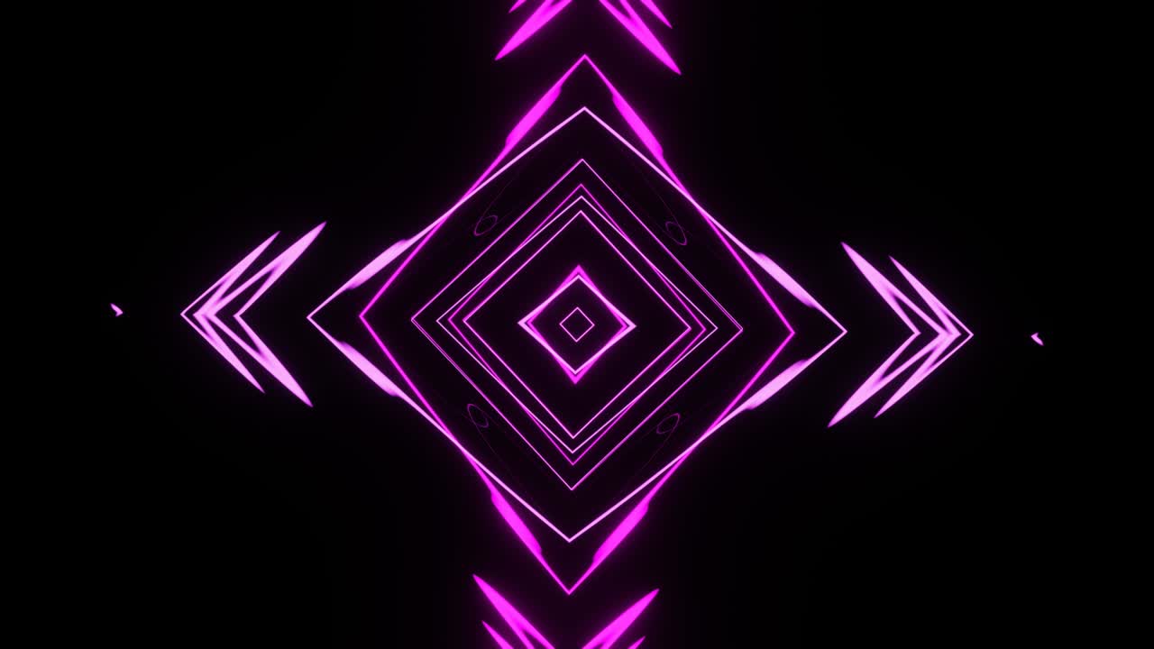 Astrazione neon multicolore rotante per spettacoli musicali