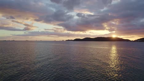 -Sunset-over-the-mountains-and-ocean