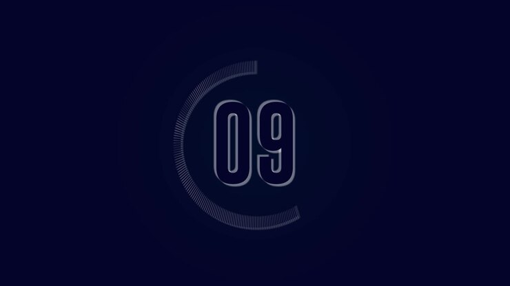 minute time keeper on background. Count down 60 to 0 second.