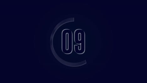 minute time keeper on background. count down 60 to 0 second.
