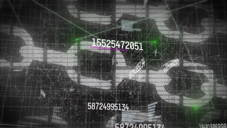 Animation of data processing over chains