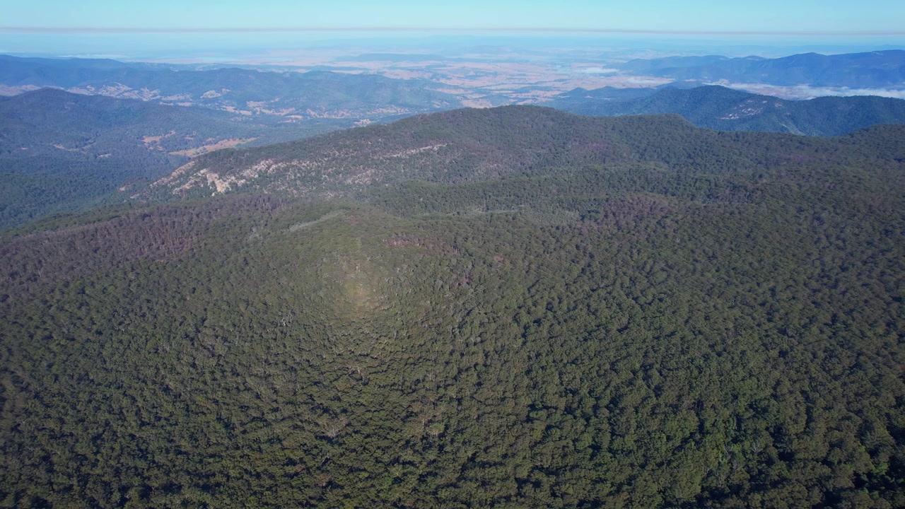 Parco Nazionale D'Aguilar, Mount Mee, QLD, Australia - Panoramica aerea.