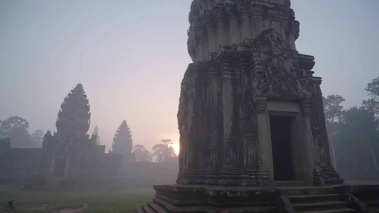 Misty Sunrise at Angkor Wat, Cambodia