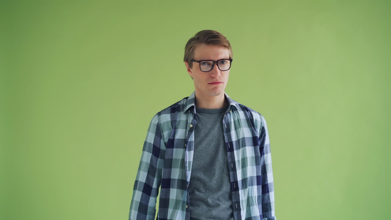 Man with Disapproving Expression