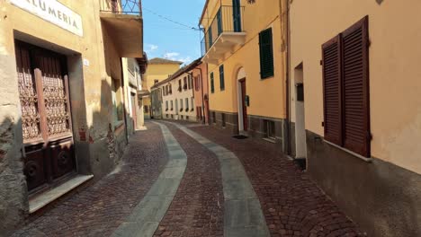 charming italian village with narrow cobblestone streets